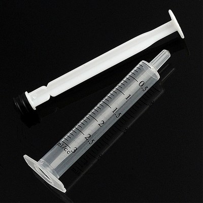50pcs 3mL Plastic Syringe Hydroponics Analyze Measuring Cubs