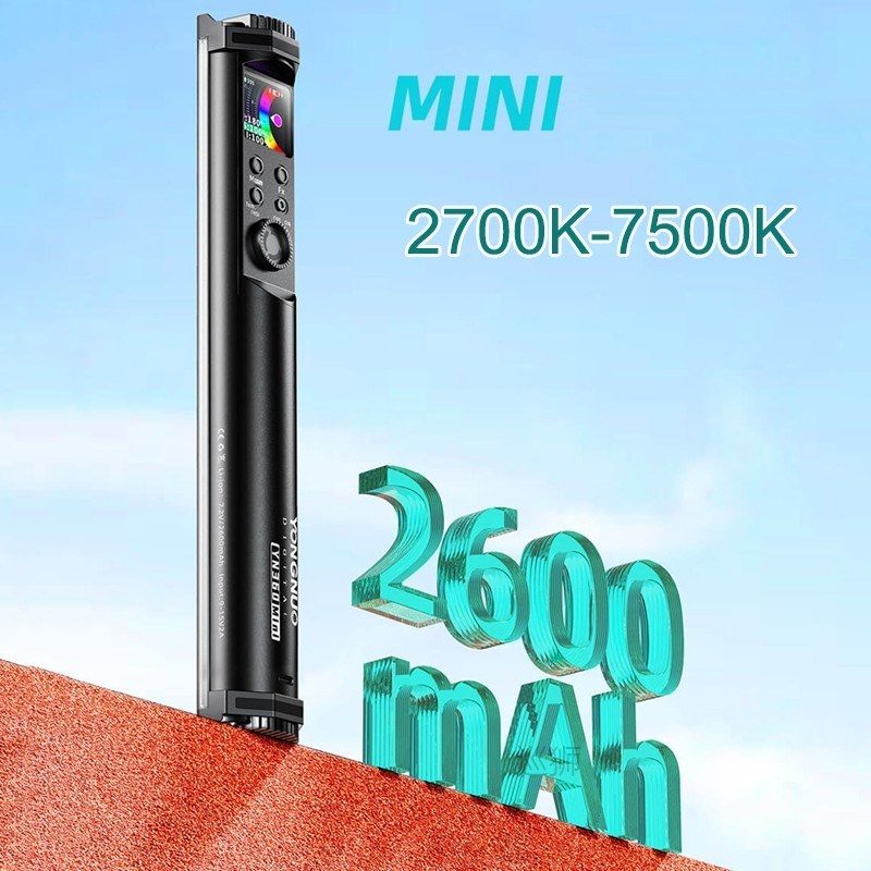 YN360 MINI Tube Stick Light 2700K-7500K RGB Colorful Bi-colo