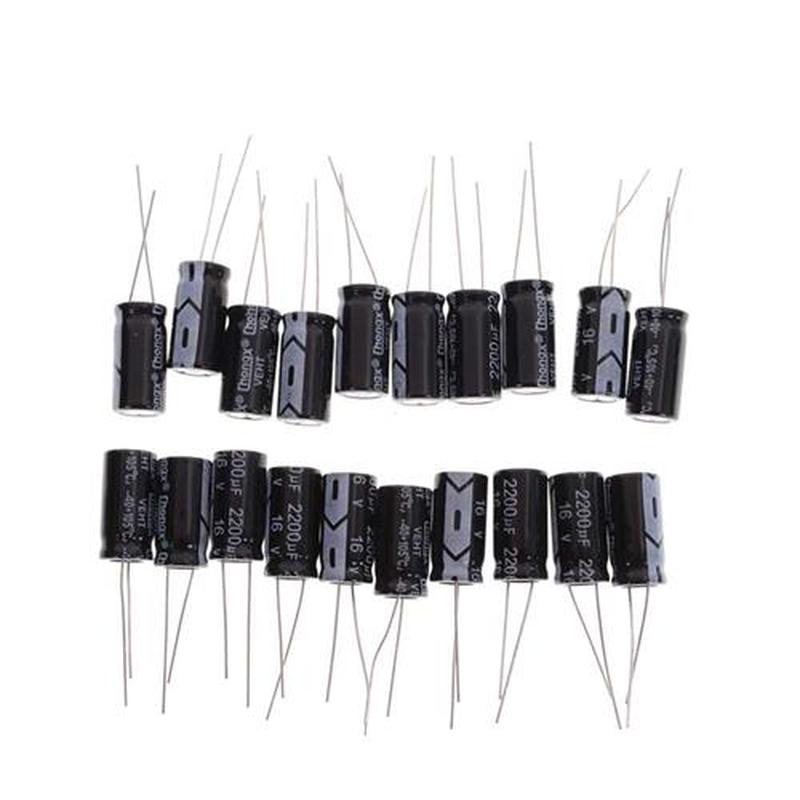 20pcs 16V 2200UF Aluminum Electrolytic Capacitors 2200uF 16V