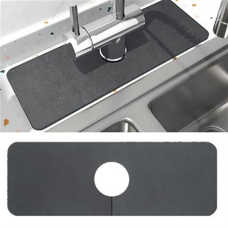 Kitchen Sink Splash Mat, Sink Faucet Splash Catcher Guard