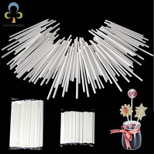50pcs Solid Core Paper Lollipop Sticks 15/10/8.5cm Stick Lo