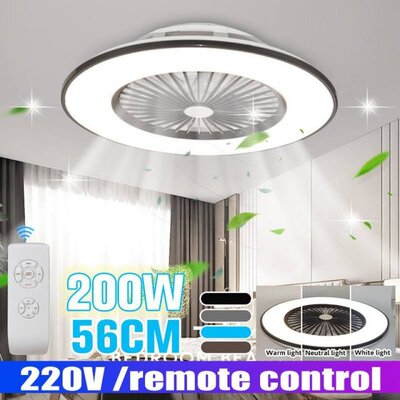 56cm Dimmable Ceiling Fan Lamp With Remote Control Fan Lamp