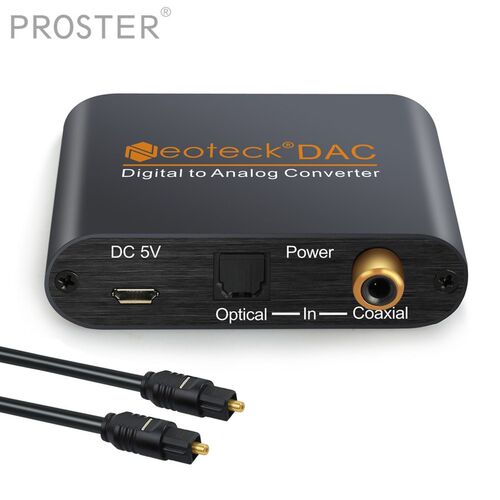 PROZOR DAC with Toslink cable Digital to Analog Analogue Au