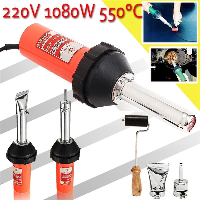 NEW 220V 1080W 50Hz Plastic Welding Hot Air Torch Welding Pi