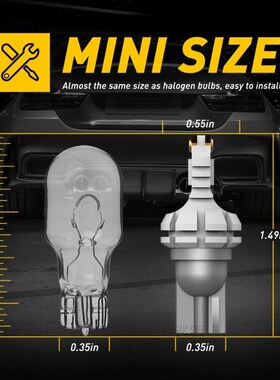 2Pcs 1400LM Super Bright T15 W16W LED No Error 5050SMD 921 9