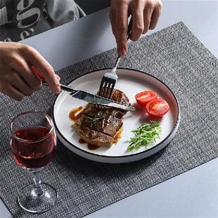 Nordic Underglaze Steak Western Plate Creative Ceramic Flat