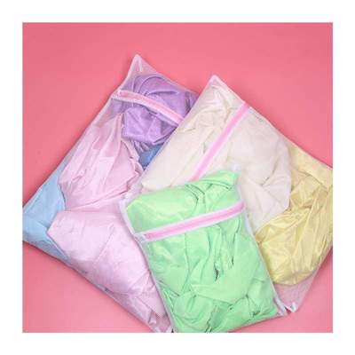 3 Sizes Mesh Laundry Wash Bags Foldable Thicken cates Linger