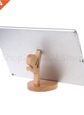 Universal Desktop Cellphone Wooden Stand Holder Mount Bracke