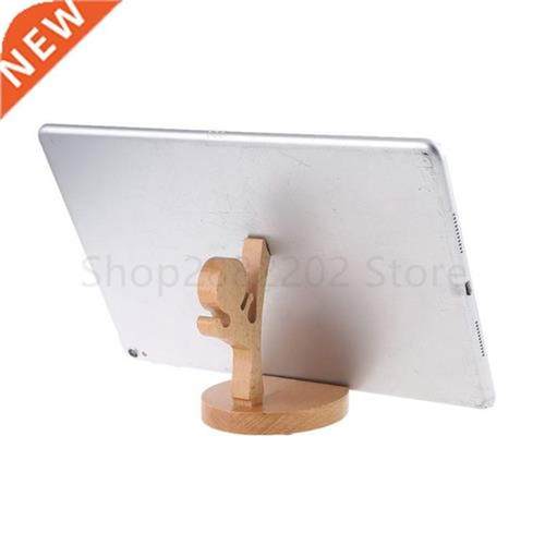 Universal Desktop Cellphone Wooden Stand Holder Mount Bracke