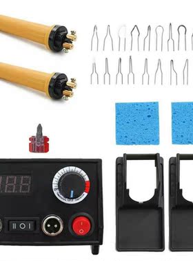 220V Pyrography Pen Burning Machine Wood Burner Crafts Set w