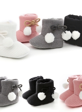 Winter Toddler Boots Walk Shoes Boys Girls Baby Soft Boots