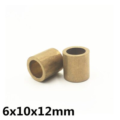 10pcs 6x10x12 mm FU-1 Powder Metallurgy oil bushing porous b