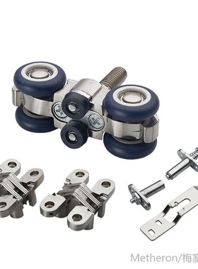 Balcony folding door hanging wheel sliding door pulley glass