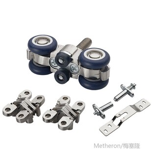 Balcony folding door hanging wheel sliding door pulley glass