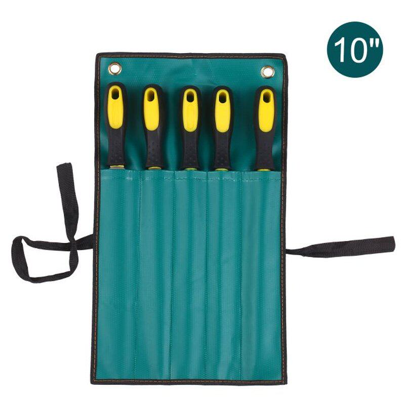 5-Piece File Set Includes 1 PCS Square/Round/Half Round/Flat