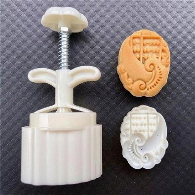 75g Mooncake Stamp Ruyi Abacus Shape Mooncake Molds Festival