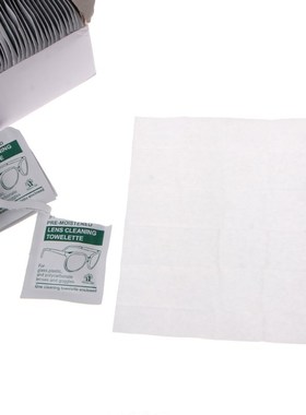Tissue-Wipe Lens-Glasses Cleaning-Cloth Anti-Frog Wet 100-Pc