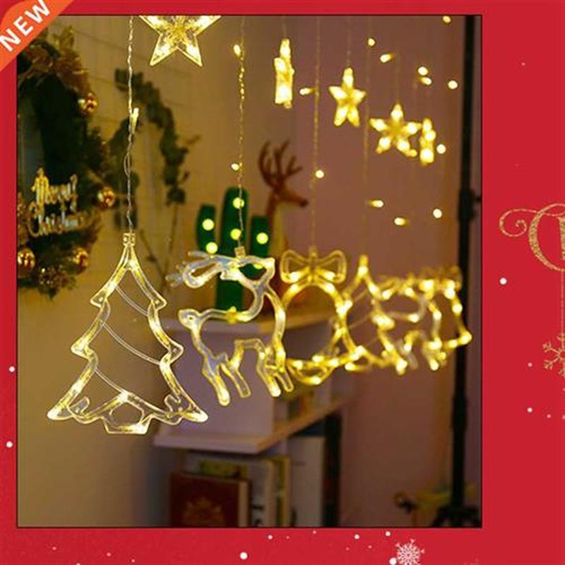 Curtain Lights Christmas Room Decoration Festive Lanterns Ha