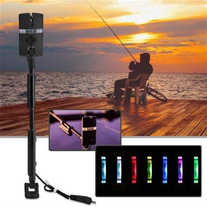 1/2/3pcs Fish Bite Alarms Adjustable Flash Hard Rod Wiggler