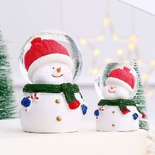 Christmas Santa Claus Snowman Shape Snow Globe LED Lighted