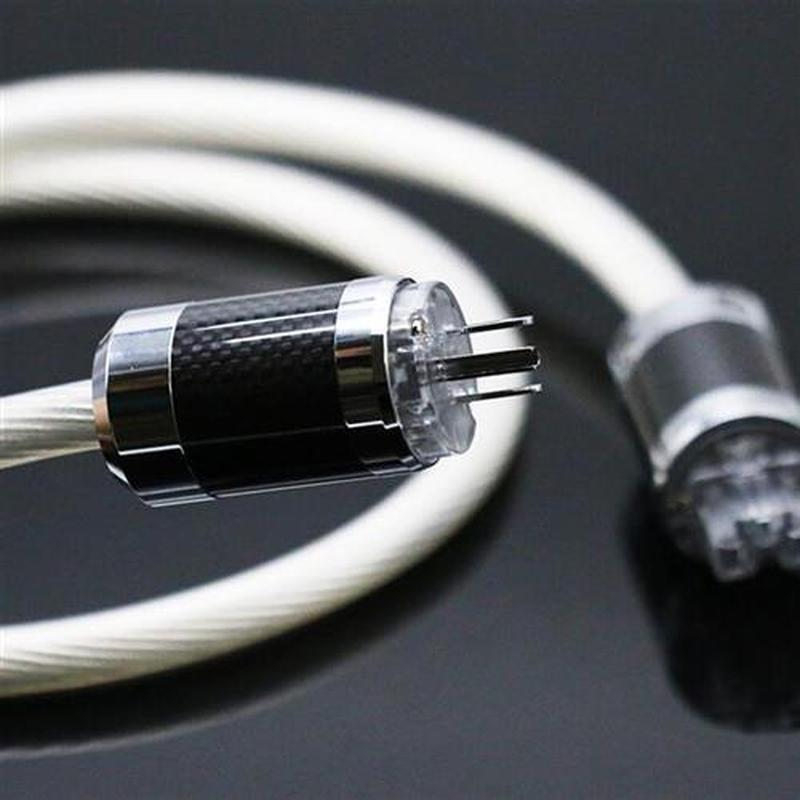 Hi-End 5NOCC Silver Plated Hifi Audio Power Cable, hifi pow