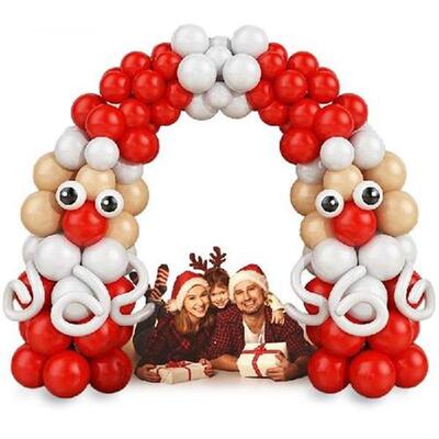 Christmas Balloon Garland Arch Set Red White Balloons Home
