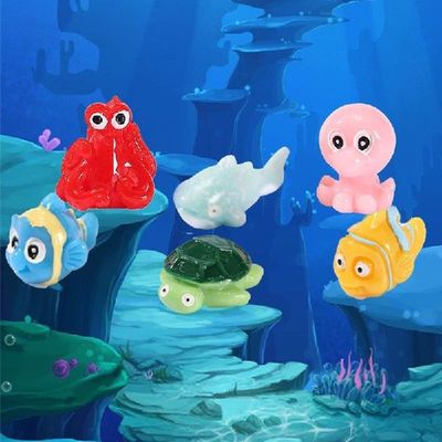 marine animals Resin figurine Fairy Garden Miniatures Fish