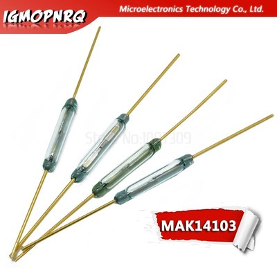 10PCS MKA14103 2*14mm Reed Switch magnetically controlled sw
