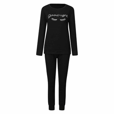 Women Pajama Sets Winter Cute Cartoon Sleepwear 2 pcs/Set T