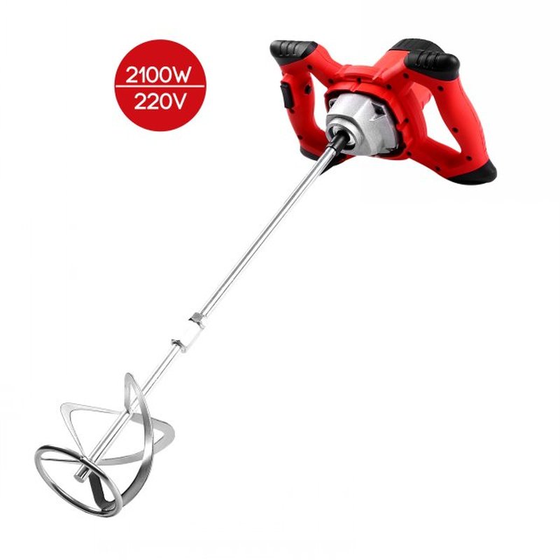 2100W Electric Cement Mixer Stirrer 6-Speed Handheld Concret