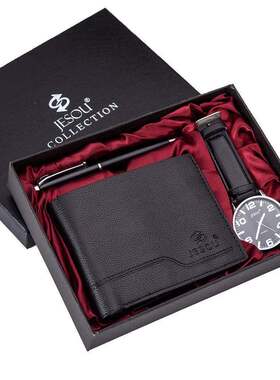 Men Luxury Watch Gifts Set For Wallet Quartz Wristwatch男士