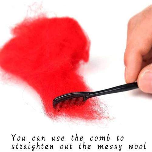 Needle Felting Kit 6 Colors Wool Roving Fabric Materials D