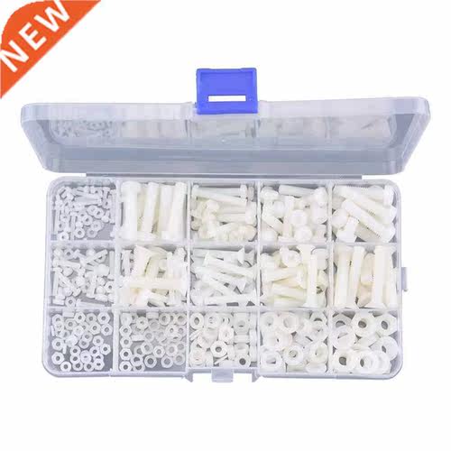 420Pcs/Set M2 M2.5 M3 M4 M5 M6 Nylon Screw Nut Plastic Washe