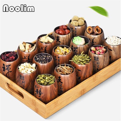 Small Purple Clay Tea Pot Ceramic Wood Grain Sealed Tea Box