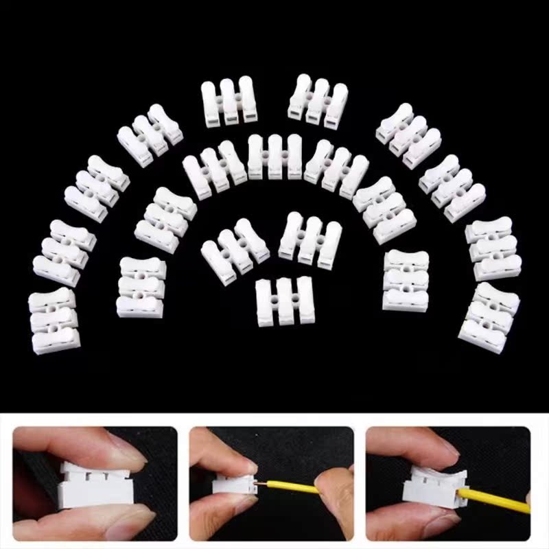 20pcs/lot Electrical 3 Pins Cable Connectors CH3 Quick Splic