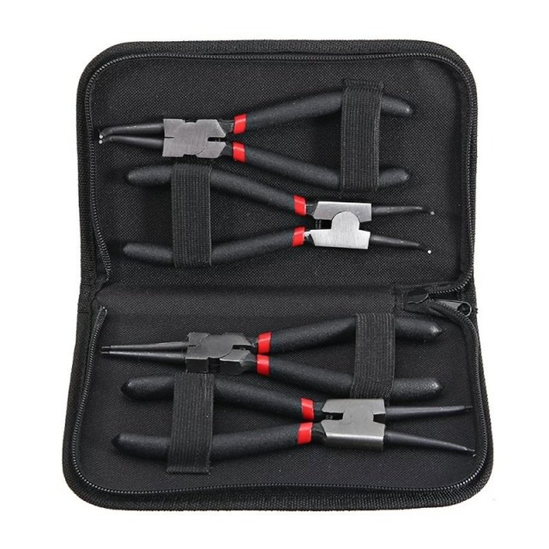 4pcs/lot Circlip Pliers Set 7in 180mm Long Nose Pliers Staig