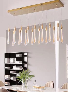 Modern led large staircase crystal ceiling chandelier lighti