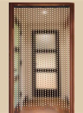 27 Line Classic Wooden Bead Curtains 175x90cm Fly Screen Han