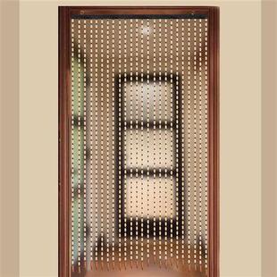 27 Line Classic Wooden Bead Curtains 175x90cm Fly Screen Han