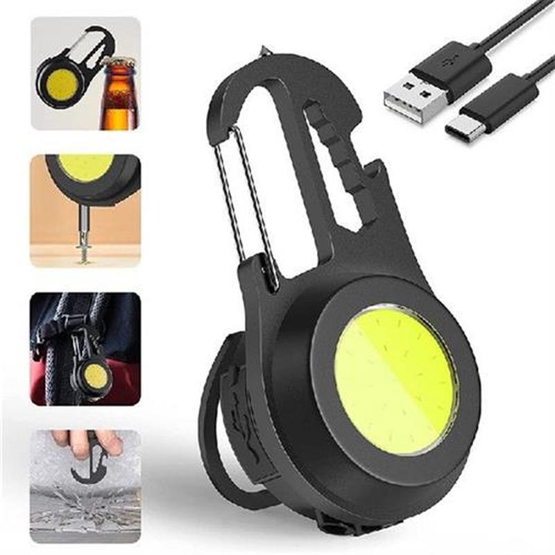 Mini LED Working Light Portable Pocket Flashlight USB