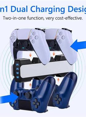Dual Fast Charger for PS5/PS4 Wireless Controller USB Type-C
