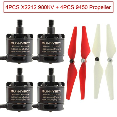 4pcs/lot SUNNYSKY X2212 2212 980KV Self Threaded Rod Brushl