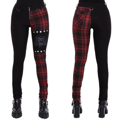 Plaid Pants Women High Waist Y2k Punk Pant Summer Spring 202