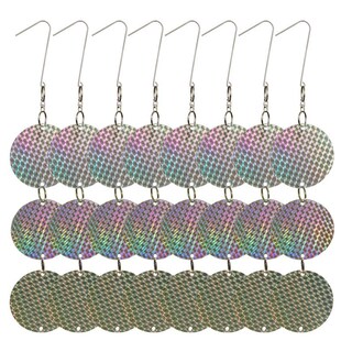 24PCS/Set Bird Repellent Discs Reflective Hanging Device to