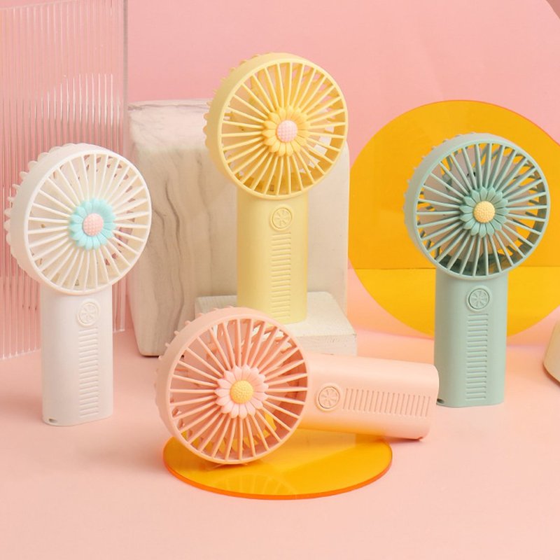 Sunflower Mini Fan Portable Handheld USB Rechargeable Fans