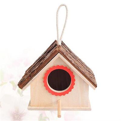 Bird House Nesting Cage Hanging Box Birdhouses Starter Wool