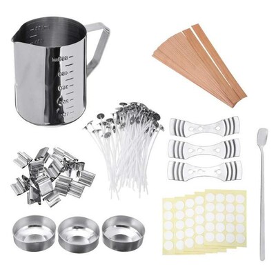 Candle Making Kit Stainless Steel Pouring Pot Melting Cup Co