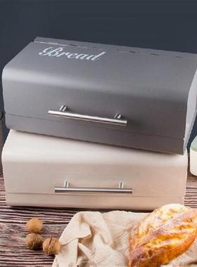 Rectangle Metal Box with Lid for Home Baking Table Bread