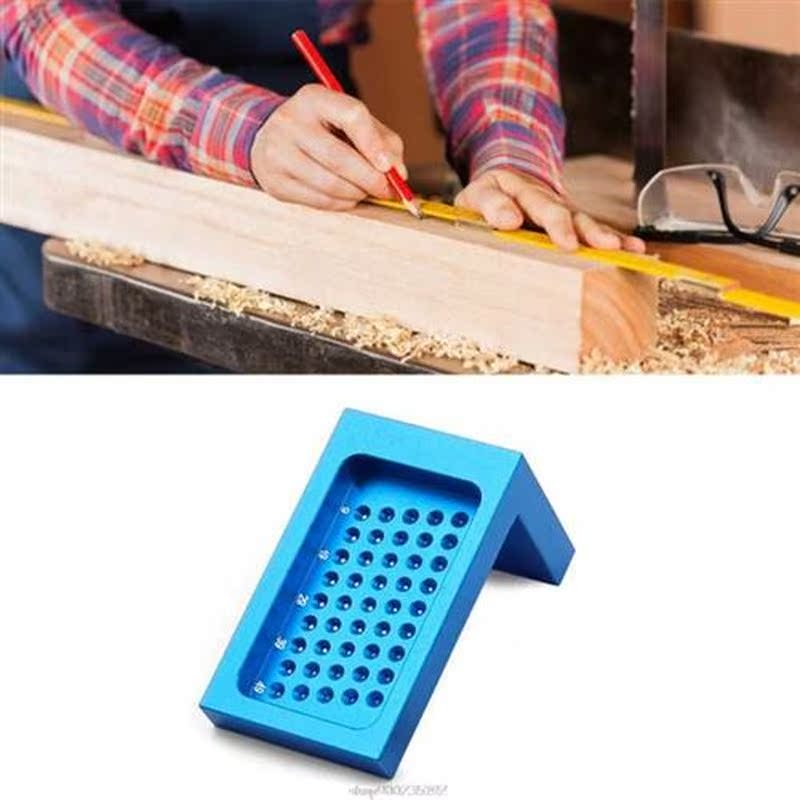 T-type Measuring Ruler Scriber Hole Scribing Gauge Aluminum