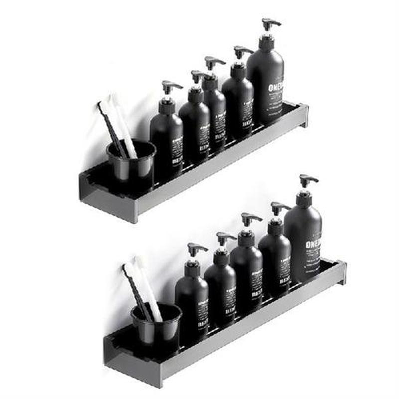 Wall Mount Rack Shelves for Shower Kitchen Bathroom Pantry